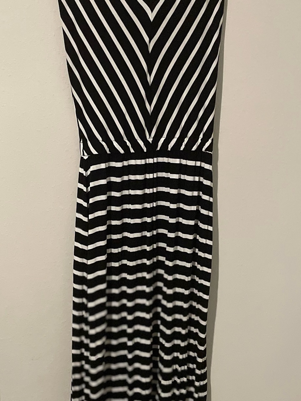 Mossimo Supply Co. Black and White Striped Maxi Dress - Picture 2 of 3